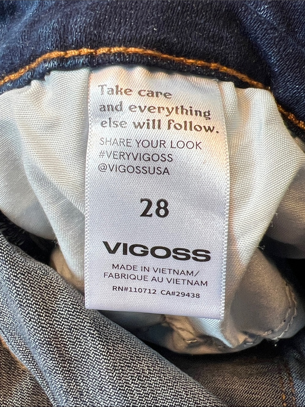 Vigoss Washed Blue Rolled-Cuff Denim Shorts - Picture 8 of 12